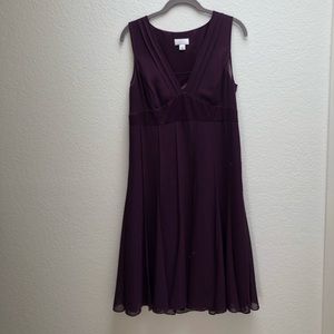 Ann Taylor LOFT Puprle Cocktail Dress - 6